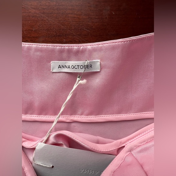 NWT Anna October Tulip Satin Maxi Dress In Pink Size XL - Picture 7 of 10